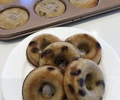 Banana and Coconut Flour Choc Chip Donuts