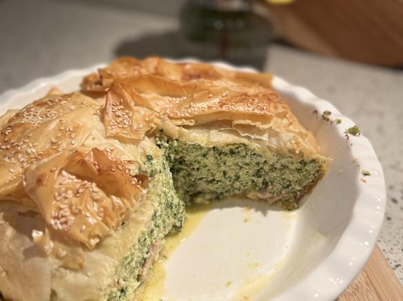 Spinach and Ricotta Filo Pie