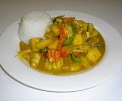 Mango Chicken Curry with Rice