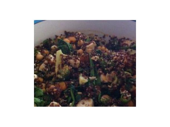 Dukkah Chicken and Tomato Quinoa 