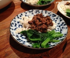 Pan Meen (noodles) with minced pork