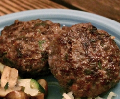 Beef, carrot, apple & seed Hamburgers