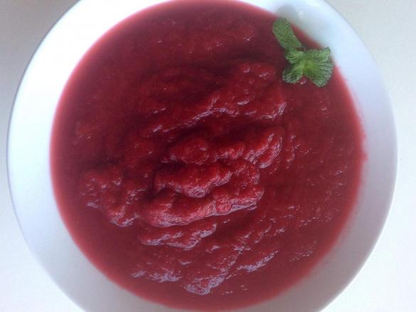 Rosewater Rhubarb Compote