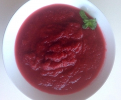 Rosewater Rhubarb Compote