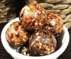 Vanilla and Blueberry/Cranberry Vitality Balls