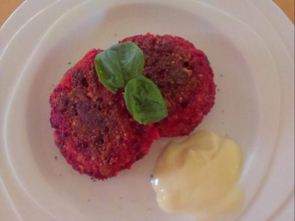 Beetroot and Feta Burger Patties