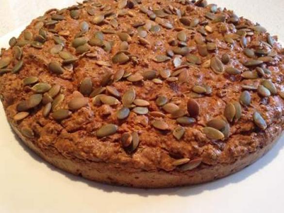 Zucchini, pumpkin & almond loaf