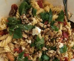 Variation Cheats Capsicum, Feta and Walnut Pasta Salad