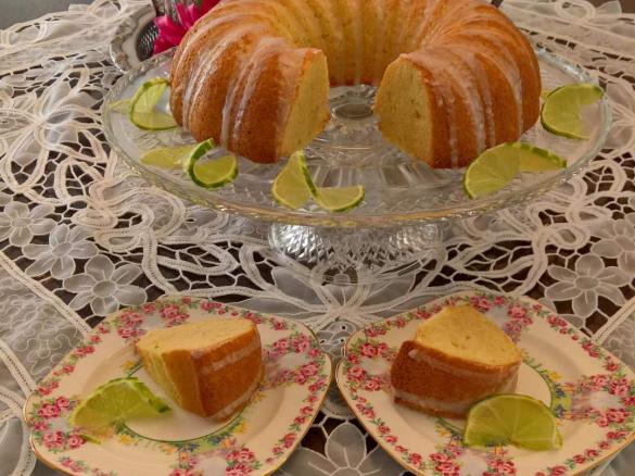Limoncello and Lime Tea Cake
