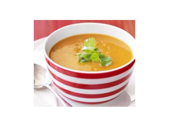 Thai Coconut Sweet Potato and Lentil Soup