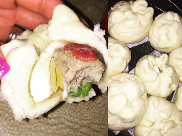 Steamed pork buns.  