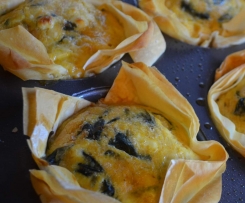 Asparagus, Spinach and Feta Quiche with Filo Pastry