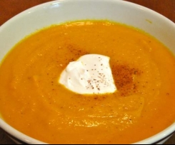 Carrot Apple and Ginger Soup