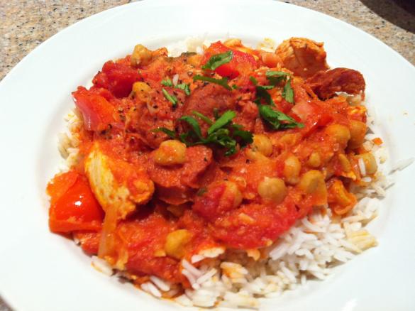 Chicken Chorizo & Chickpea Stew