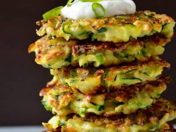 Zucchini and Cheese Fritters