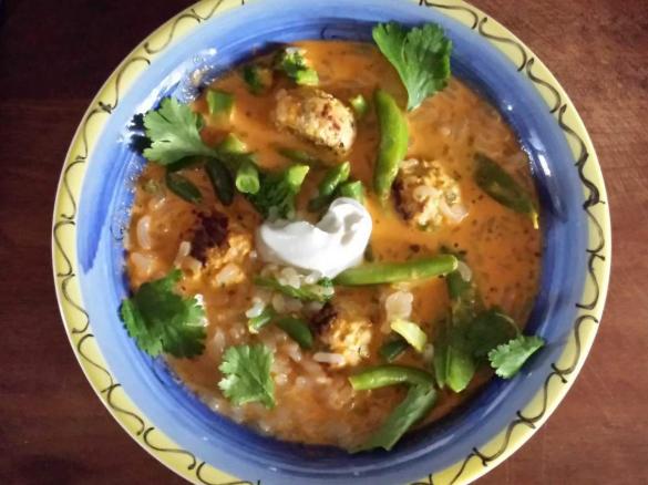 Thai Turkey Zucchini Meatballs with Coconut Chilli Sauce