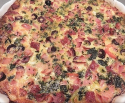Frittata pizza and quiche meet!!
