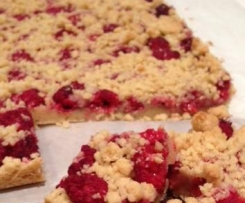 Raspberry and Walnut Crumble Slice