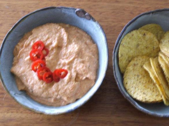 Spicy Tomato and Corn Dip