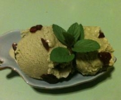 Mint and Cranberry Ice-cream
