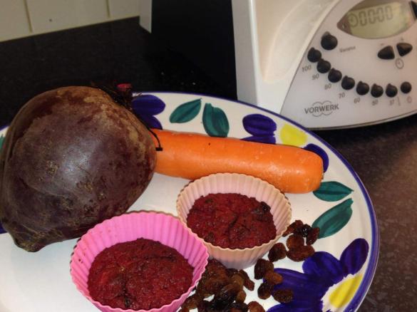 Beetroot and carrot cupcakes
