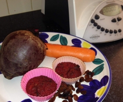 Beetroot and carrot cupcakes
