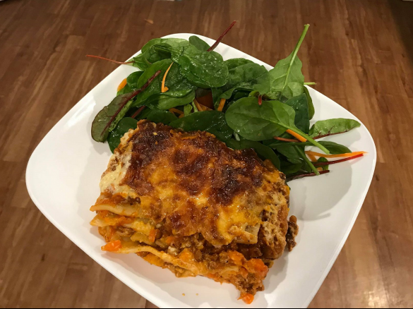Vegetarian Lasagne (Gluten free Dairy free option)