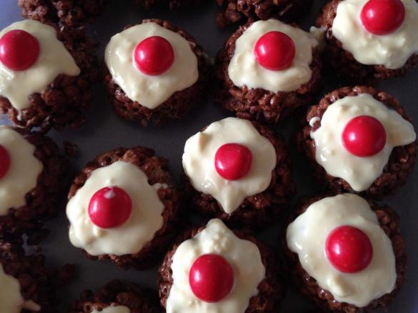 Toblerone Christmas Pudding Crackles