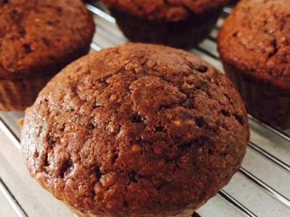 Chocolate and Zucchini Muffins
