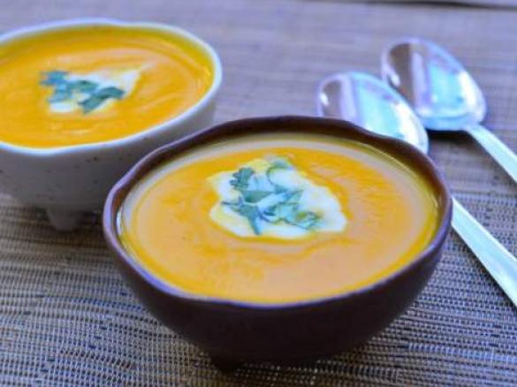 Roasted Butternut Pumpkin Soup with Chilli and Ginger