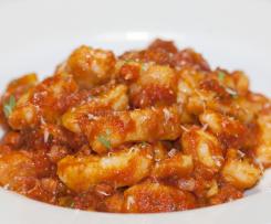 Tomato, bacon and basil gnocchi