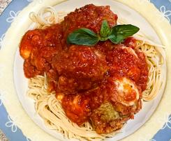 Chicken and Pesto Baked Meatballs