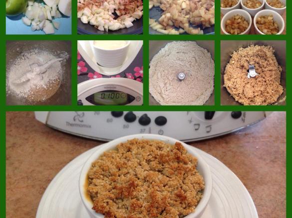 Apple and Custard Crumble