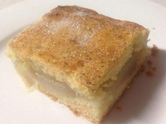 Apple slice with Biscuit pastry