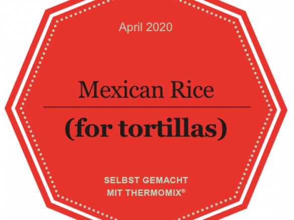 Mexican rice (e.g. for Tortillas), vegetarian