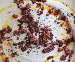 Eggplant Dip with Crispy Chorizo              (Donna Hay)