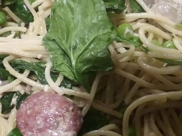 Chorizo, Smoked Salmon & Mushroom Pasta