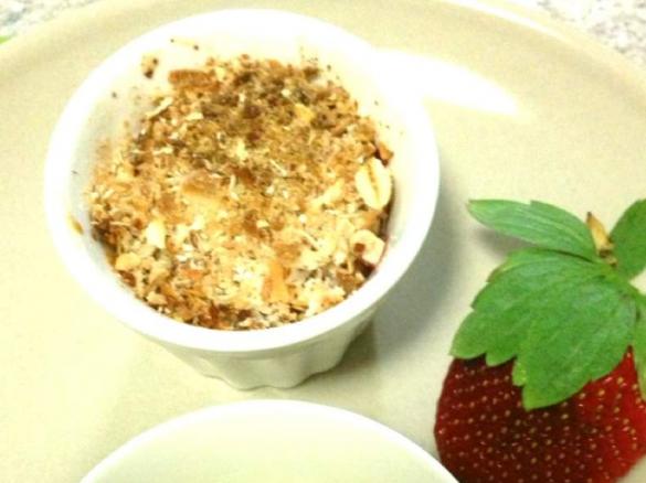 apple and blackberry crumble 110cal per serve