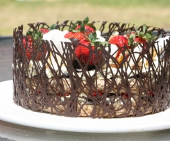 Strawberry Hazelnut Gateaux