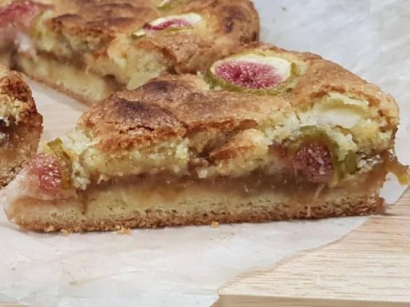 Fig and ginger jam teacake