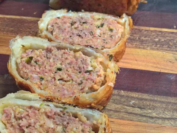 Mega Bacon and Veal Cheesy Roll