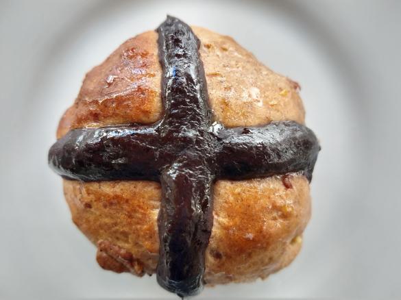 Chocolate Orange Hot Cross Buns