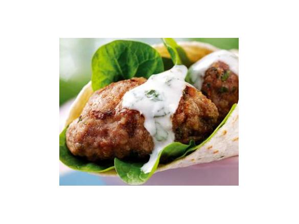 Greek Style Kofta Wraps