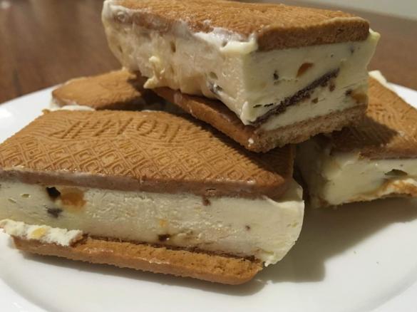 Honeycomb Ice Cream Slice