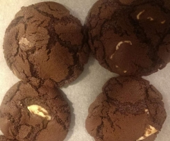 Triple-choc cookies