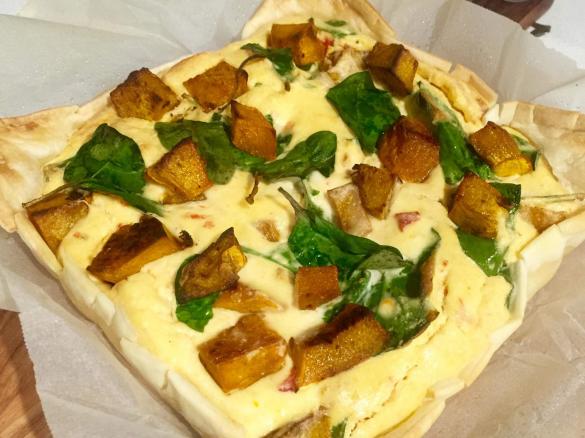 Roast Pumpkin & Ricotta Tart