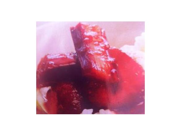 Rhubarb with Strawberries and Ginger