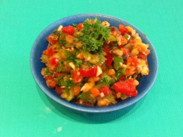 Mushroom Capsicum Salad