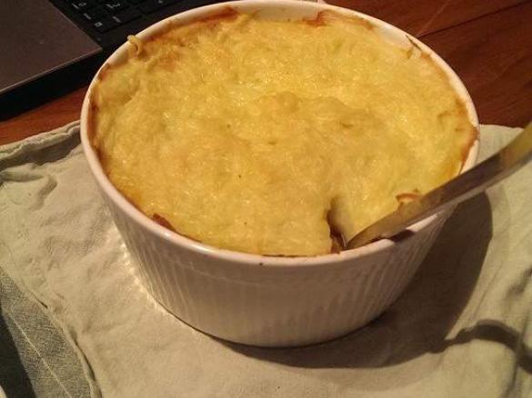 Leftover Sausage Shepherds Pie