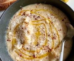 easy cauliflower white bean soup
